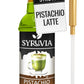 Syruvia Pistachio Latte Syrup - Pistachio Latte Syrup Flavor, 25.4 fl oz - Perfect for Cocktails, ice Tea, Desserts, Italian Sod