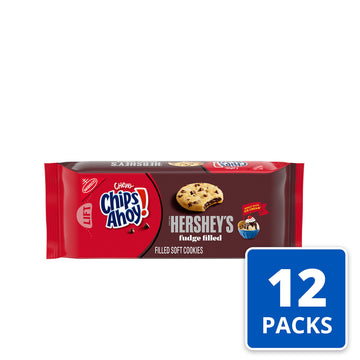 CHIPS AHOY! Chewy Hershey s Fudge Filled Soft Cookies, 12 - 9.6 oz Packs
