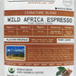 Smokin Beans Wild Africa Espresso Coffee, Light Roast, Whole Bean, 2-Pack (16 Ounce Total)