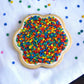 Edible Accents Mini Bright Sequins - Confectionery Accents, Gluten Free, Egg Free, Nuts Free, Kosher, Fancy Sprinkles Medley Mix