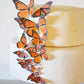 Sugar Robot Inc. Edible Butterflies Set of 15 - Wafer Cake & Cupcake Toppers - 4x0.05 - Orange Monarch Butterflies