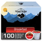 Roast Ridge Single Serve Coffee Pods for Keurig, Breakfast Blend, Light Roast, 100 Count