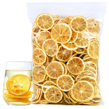 JTEDZI Dried Lemon Slices, Dehydrated Lemon Wheels, Vegan & Kosher, 8.81oz (250g), 120+ Slices for Cocktails and Crafts