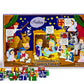 THE MADELAINE CHOCOLATE COMPANY Advent Calendar Filled with 24 Milk Chocolates, 8oz, Carousel & Holly Jolly - 2 Pack