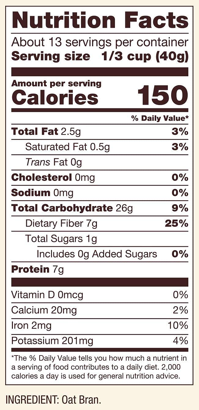 Bob'S Red Mill Cereal Oat Bran, 18-Ounce (Pack Of 3)