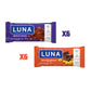 Luna Bar - Variety Pack - Nutz Over Chocolate And Chocolate Cupcake Flavor - Gluten Free Snack Bars - Non-Gmo - Protein Bars - Made With Organic Oats (12 Pack)