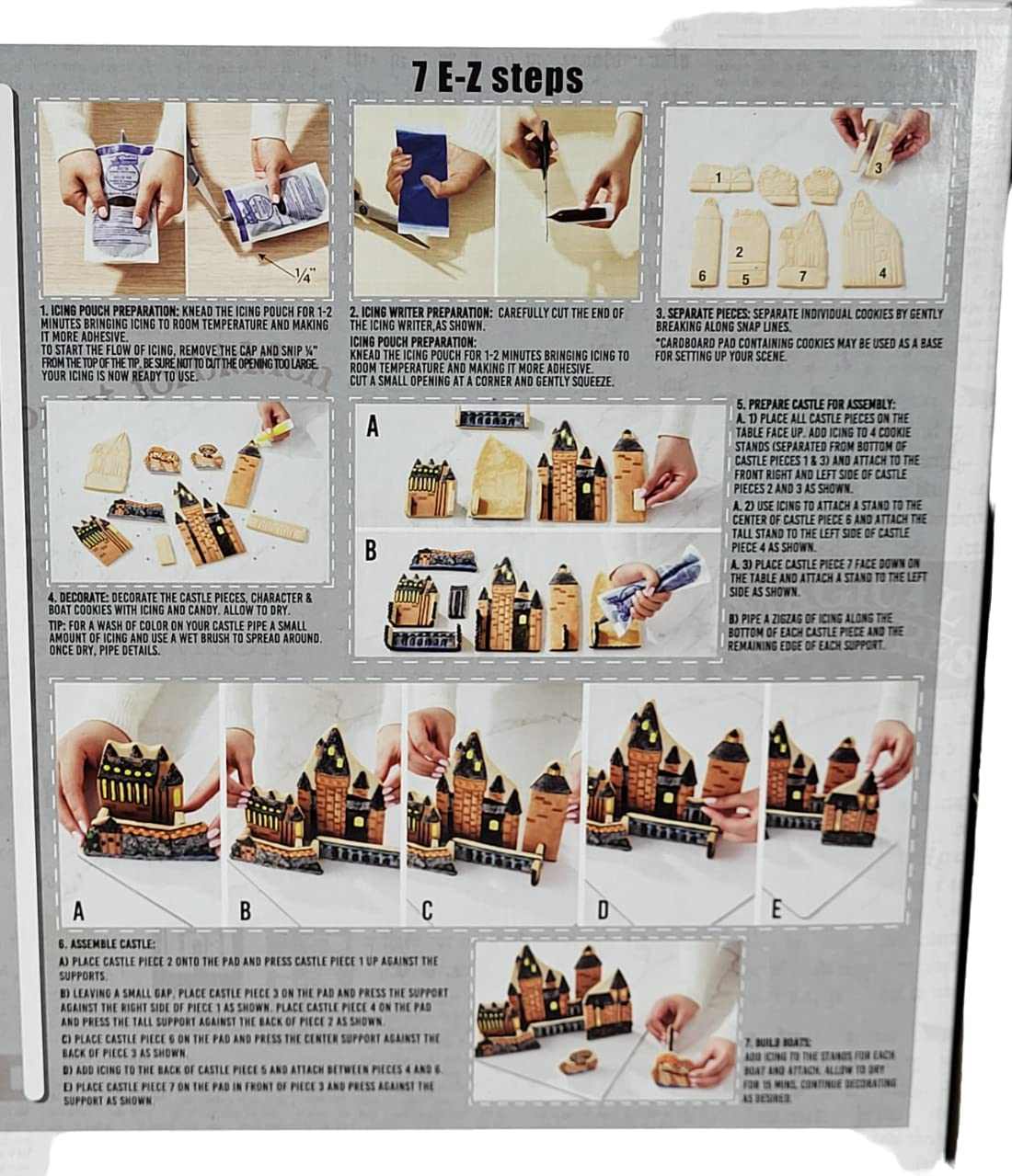 Create-A-Treat Hogwarts Castle Cookie Kit - Build Your Own Cookies, Includes Cookie Dough, Icing, and Candy