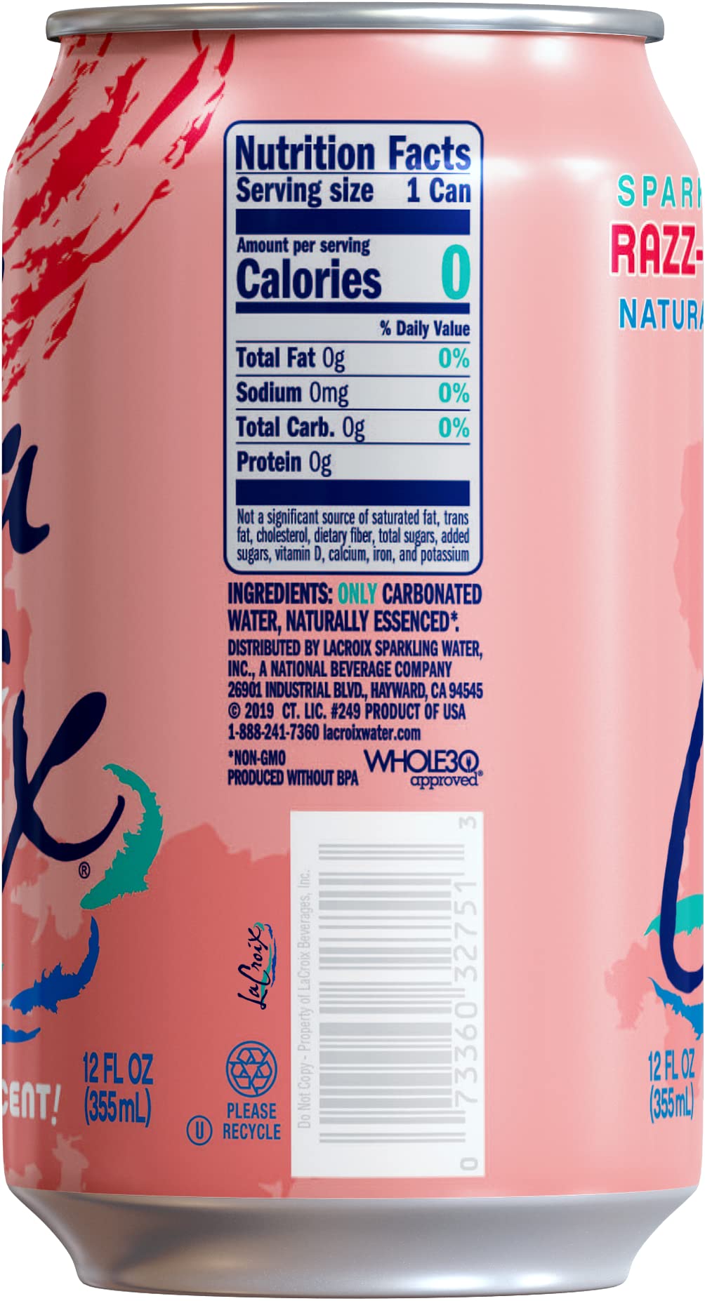 Lacroix Sparkling Water, Razz-Cranberry, 12 Fl Oz (Pack Of 12)