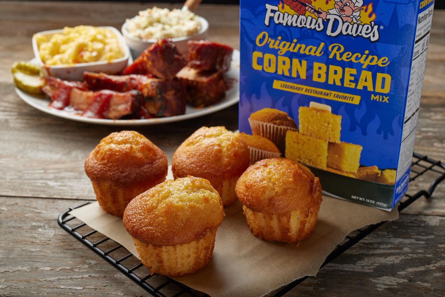 Famous Dave's - 3 pck Original Recipe Corn Bread Mix (45 oz.)