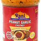Rani Peanut Garlic Chutney 10.5Oz (300G) Glass Jar, Ready To Eat, Pack Of 5+1 Free ~ Vegan | Gluten Free | Non-Gmo | No Colors |