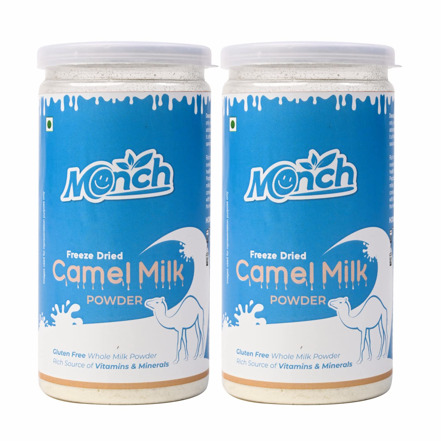 Monch Camel Milk Powder  Camel Milk Powder For Height Growth  Freeze Dried (200g, 100gx2)