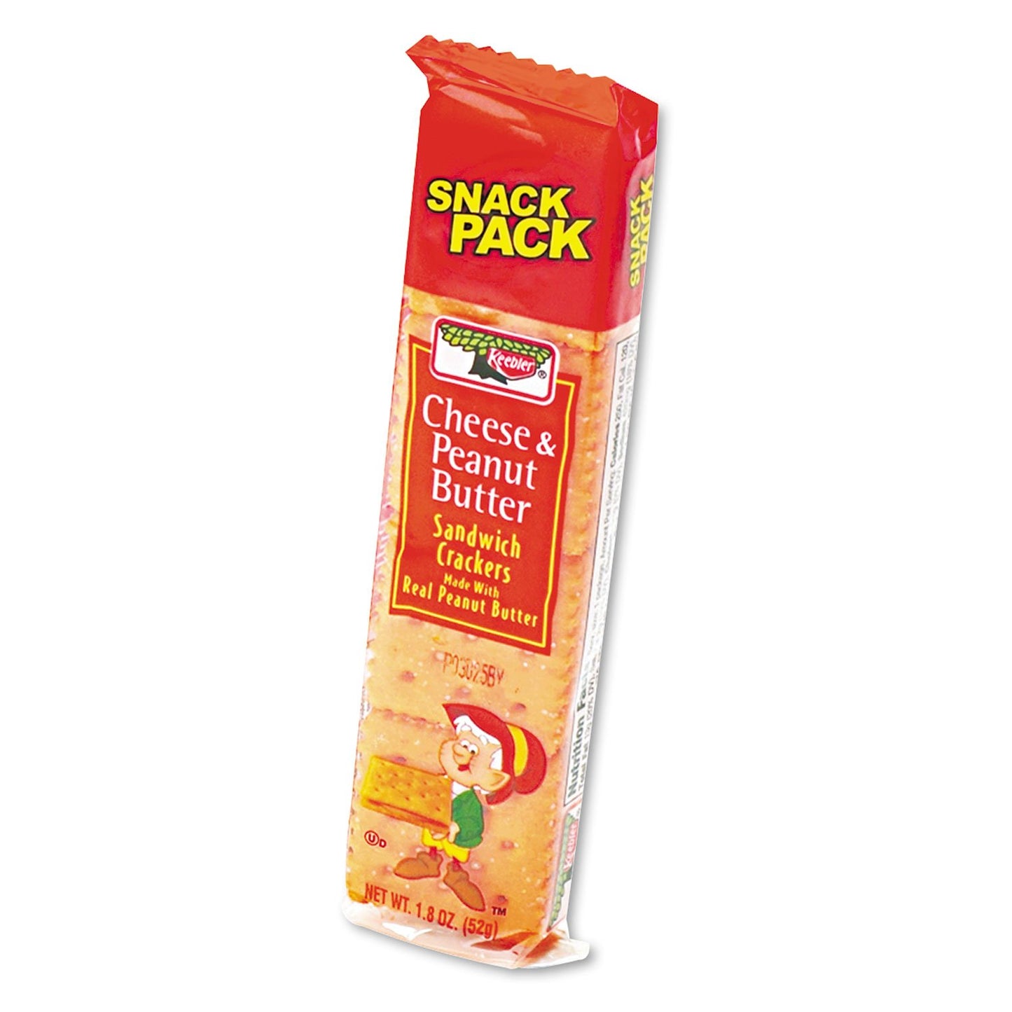 Sandwich  ers, Cheese & Peanut Butter, 8-Piece Snack Pack, 12/Box