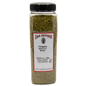 San Antonio 6 Ounce Premium Dried Whole Mexican Oregano Leaves, Premium Restaurant Seasoning Spice