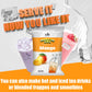 Fusion Select 2.2lb Tea Powder Strawberry Flavored-3-in-1 Drink Powder with Cream & Sugar - Instant Pre-Mixed Beverage for Hot o