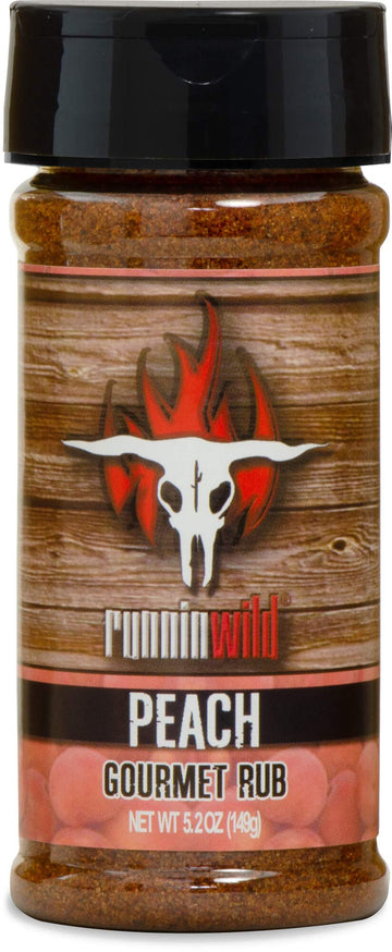 Gourmet BBQ Peach Rub Seasoning | Runnin' Wild Foods, 5.2 ounces