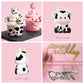 14 Pcs Cow Cake Decorations Pearls Balls Cake Toppers With Gold Happy Birthday Acrylic Cake Topper For Baby Shower Wedding Birth