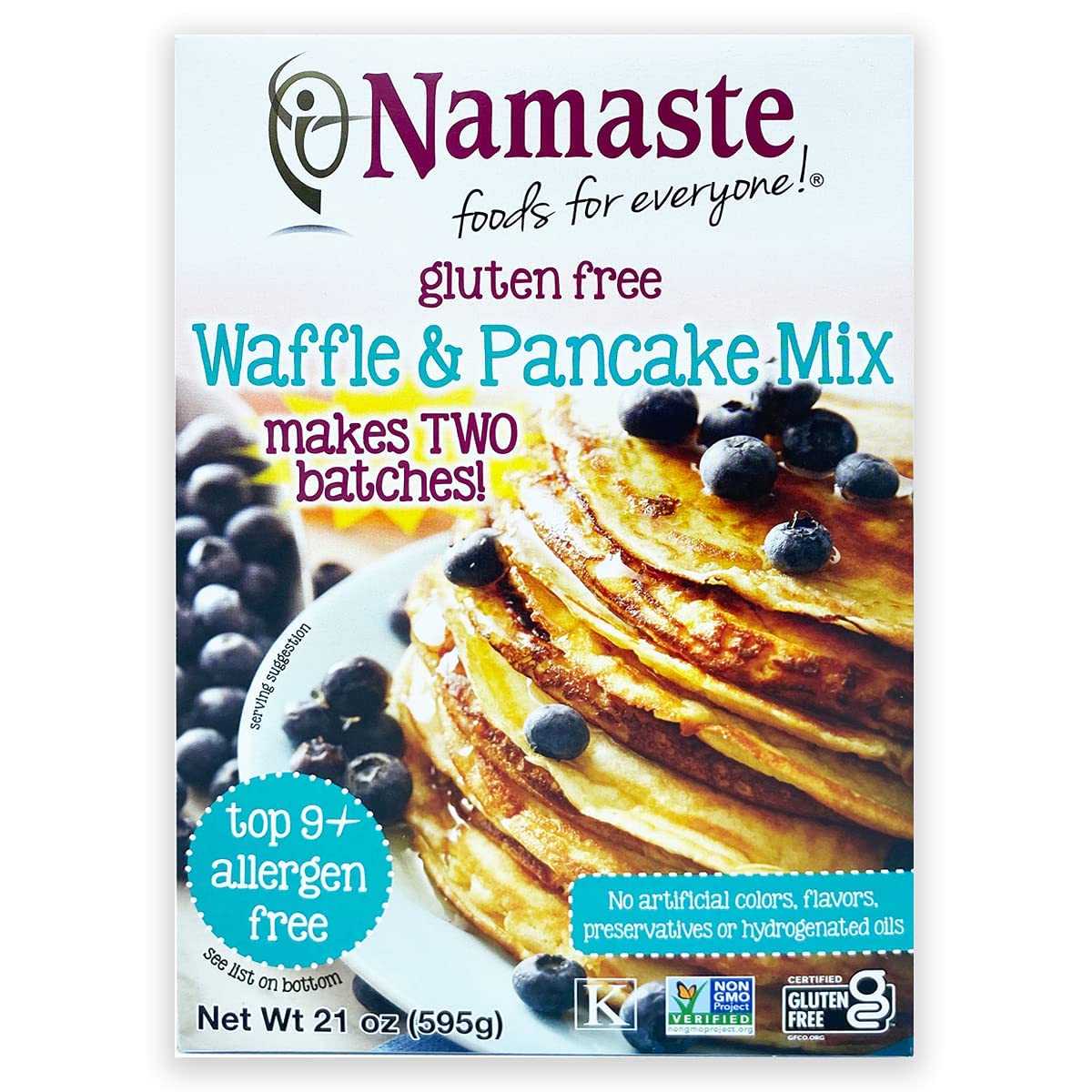 Namaste Foods WafflePancake Mix, 21 Ounce