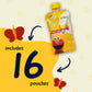 Earth's Best Organic Kids Snacks - Sesame Street Toddler Smoothie, Strawberry Banana, 4.2 oz Resealable Pouch, Pack of 16