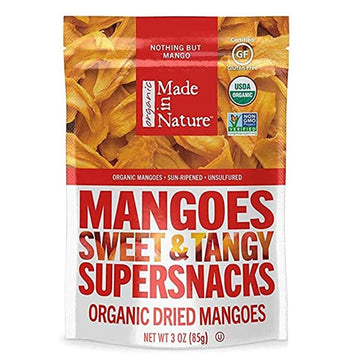 Made in Nature Organic Dried Fruit, Mangoes, 3oz Bags - (Pack of 6)