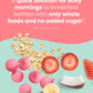 Amara Breakfast Oat Melts - Organic Toddler Snack - Single Serve Fiber-Packed Oat Bites With Real Fruit, No Added Sugar, Quick Dissolving, Strawberry - 12 Pack