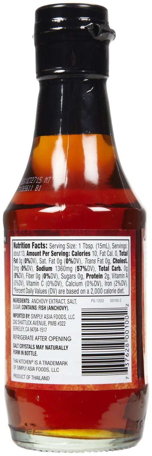Thai Kitchen Fish Sauce - 6.76 Fl Oz