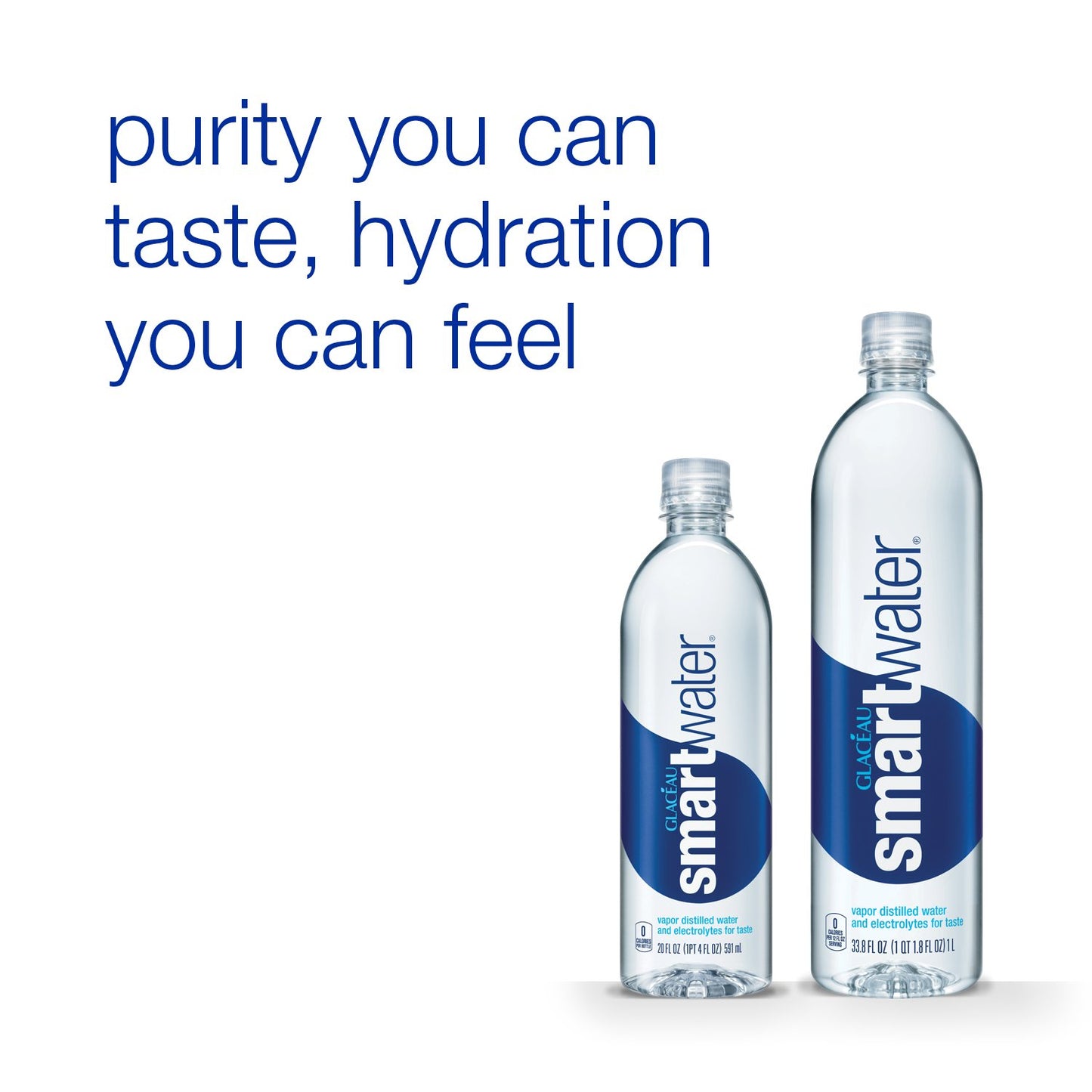 smartwater Vapor Distilled Water Bottles, 20 Fl Oz, 24 Pack