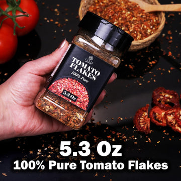 Dried Tomato Powder 5.3 Oz, Premium Non-Gmo Tomato Powder For Cooking - 100% Pure, No Msg, No Preservatives, No Additives, Perfe