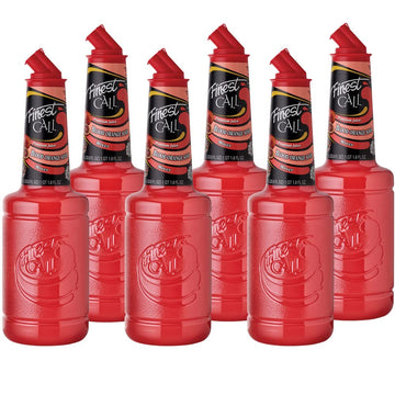 Finest Call Blood Orange Sour Drink Mix, Premium, 1 Liter Bottle, Pack of 6, 33.8 Fl Oz