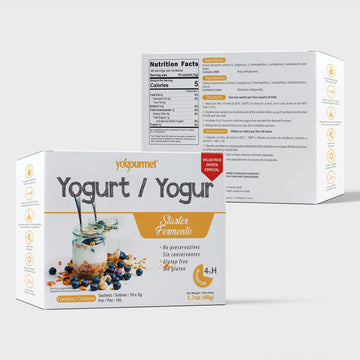 Yogourmet Yogurt Starter Culture - All Natural, Gluten Free, Kosher, Halal - 16 Pack (3 g Sachets) - 2.8 Ounce Total