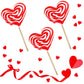 Fruidles Jumbo Swirl Lollipop Red And White Heart Design, Party Bag Fillers, Individually Wrapped, 80G (6-Pack)