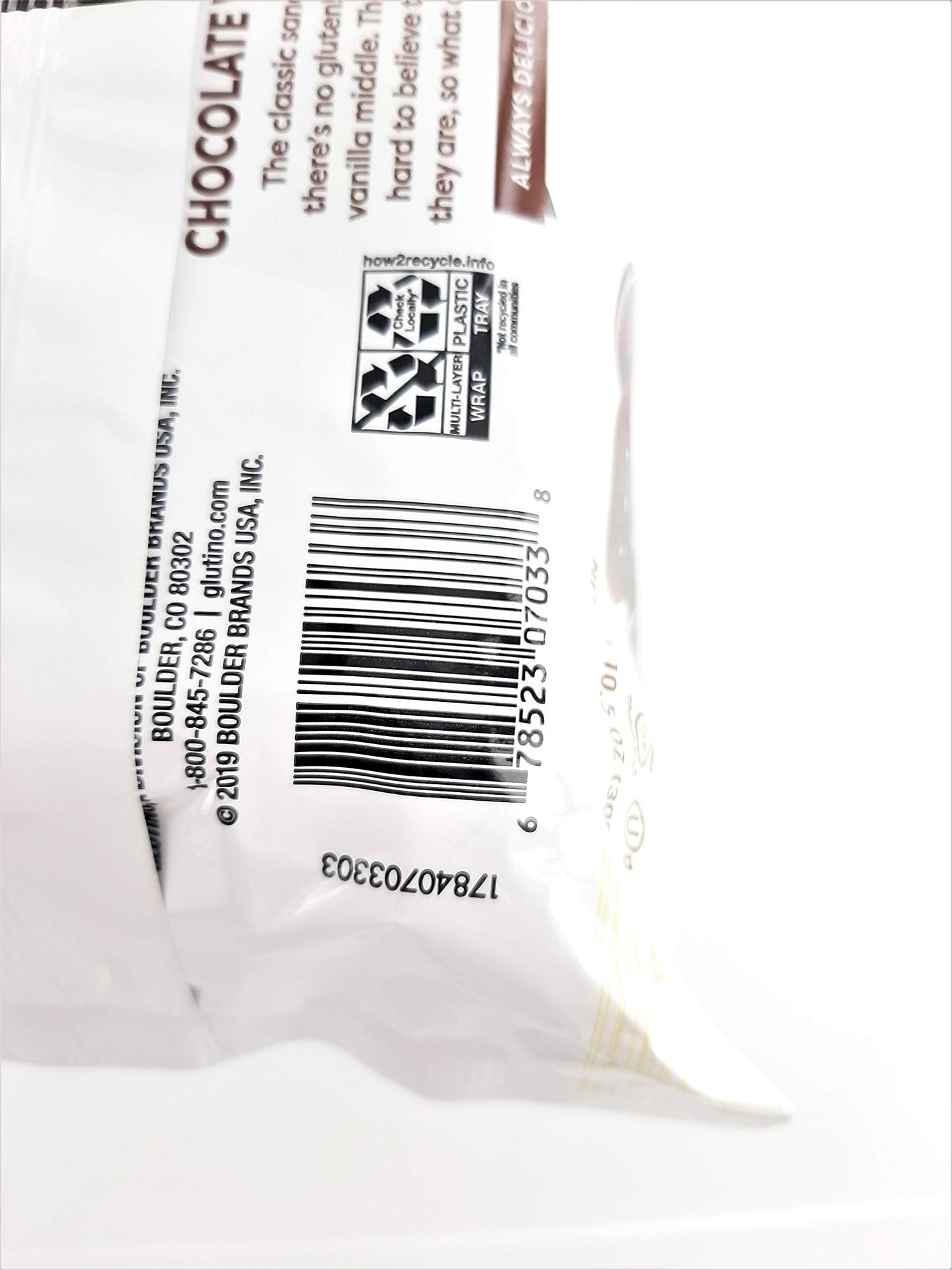 Glutino Chocolate Vanilla Cream Cookies, Gluten Free 10.5 OZ