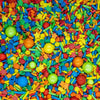 Rainbow Sprinkles For Cake Decorating, Baking Cookies, Cupcakes - Bright Colorful Rainbow Cake Sprinkles Decorations And Toppings In Jimmies, Nonpareils, Pearls, With Confetti And Star Quin Sprinkles