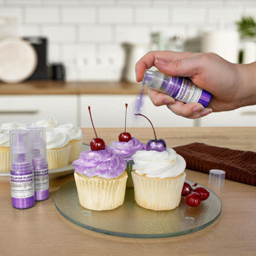 Tinker Dust - Pollipop Purple (4G, 1X Mini Pump) Edible Glitter For Desserts, Beverages, Cupcakes, Cake Pops And Cookies By Bake