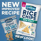 Lundberg Rice Chips, Sea Salt 12-Pack - Plant-Based Snacks Made With Organic California Brown Rice, Pea Protein & Chia Seeds, 5.