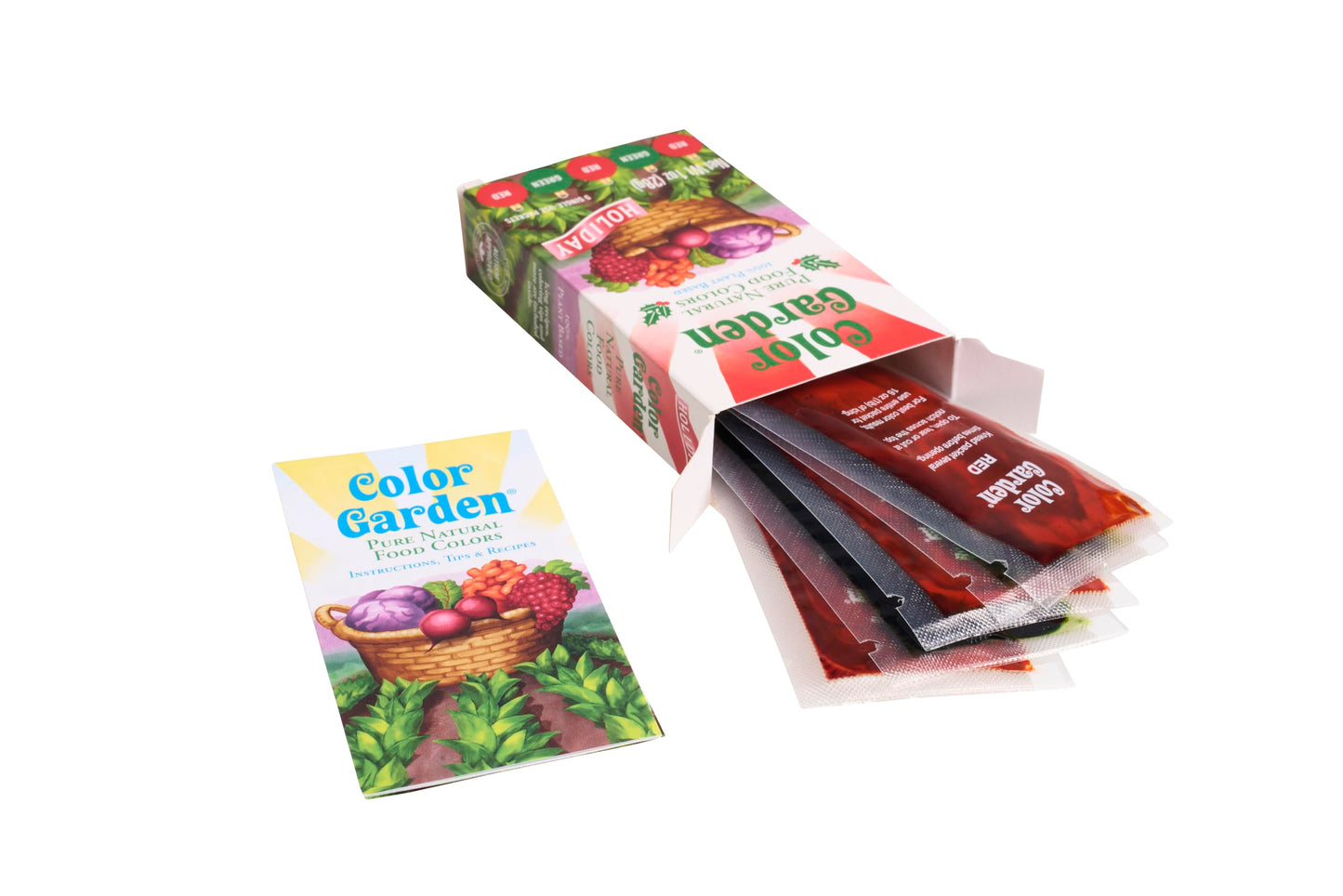 Color Garden - Food Color Natural Holiday Pack - Case Of 12 - 1 Ounce