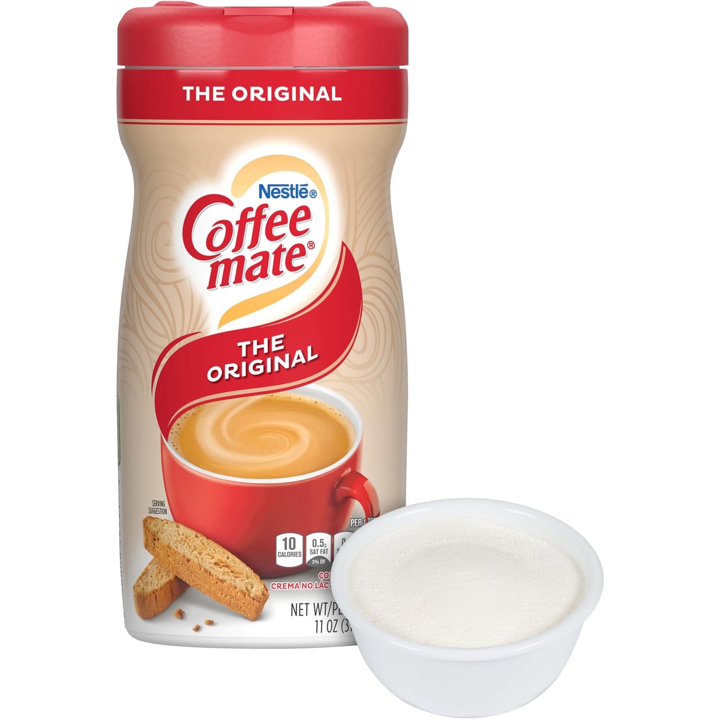Coffee Mate Original Powdered Creamer Canister - Gluten-Free - Original Flavor - 11 Oz Canister - 12 / Carton - 1860 Serving