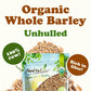 Food to Live Organic Whole Unhulled Barley, Non-GMO, High in Fiber, 3 Pounds