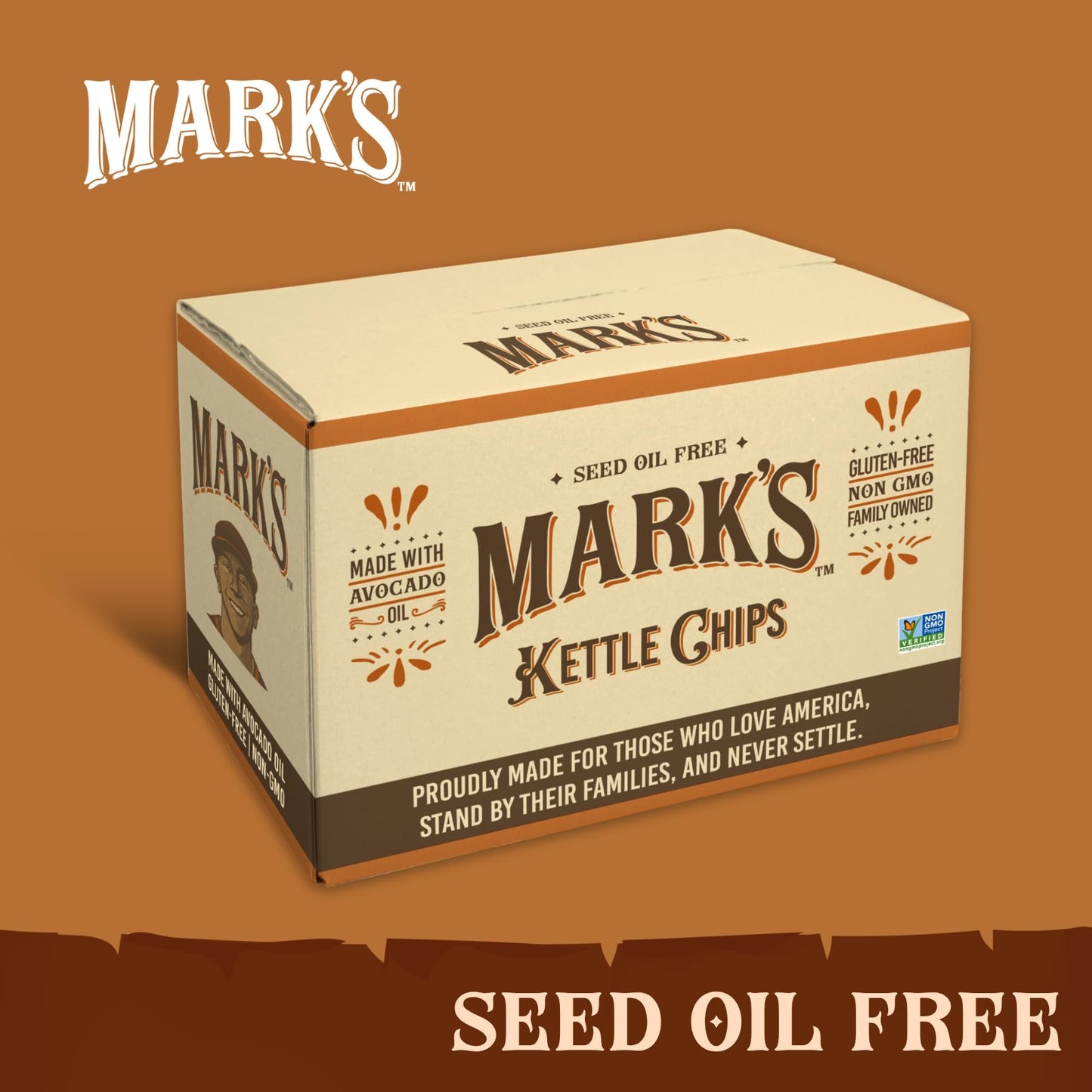 MARKS Kettle Cooked Avocado Oil Potato Chips  Sea Salt - Seed Oil & GMO Free | Sea Salt  5 oz (Pack of 3) | Gluten Free  Non-GMO Chips for Clean & Healthy Snacking