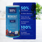 Microsalt 50% Less Sodium Salt, Regular Salt Substitute, Seasoning Salt For Snacks, Full Flavor, Less Sodium, 2 Oz, Pack Of 2