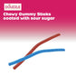 DOUzzle Back To School Sour Sticks Chewy Candy Straws Forest Berry Mix (3.5 OZ - 1 Pack) Goodie Bag Stuffer, Pinata Filler - Kos