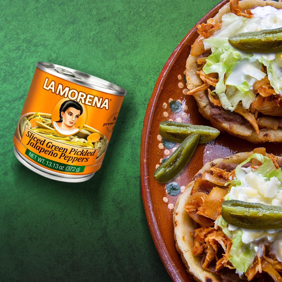 La Morena Jalapeno Peppers, Sliced, 13.1 Ounce (Pack Of 12)
