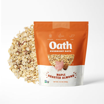 Oath Maple Roasted Almond Overnight Oats, Gluten Free, Non Gmo, Vegan, Kosher, 11.6 Oz (Pack Of 1)