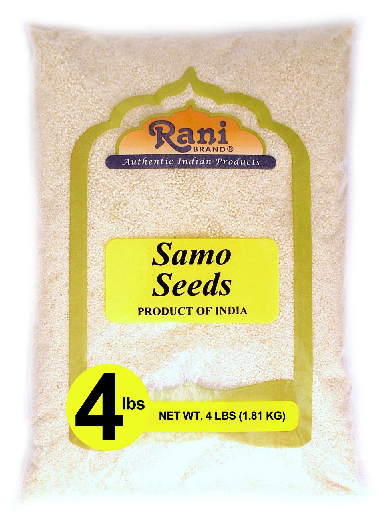 Rani Samo Seeds Whole (Japanese Barnyard Millet/Jungle Rice/Moriyo/Samak Rice) Echinochloa Frumentacea 64Oz (4Lbs) 1.81Kg Bulk ~ All Natural | Vegan | Gluten Friendly | Non-Gmo | Indian Origin