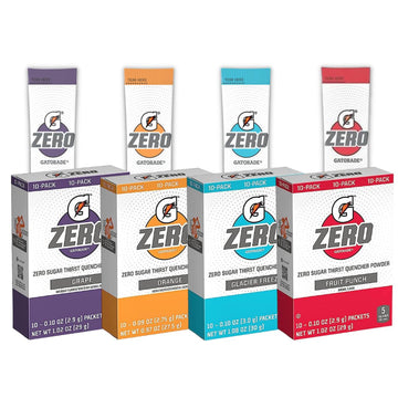 Gatorade G Zero Powder Variety Pack - Assorted Flavors - 40 Individual Packets