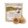 Black Garlic ''Organic American'' Whole Bulbs (2 per package) .Aged and Fermented 120 Days (Sold as a 2 Pak-4 Bulbs Total)