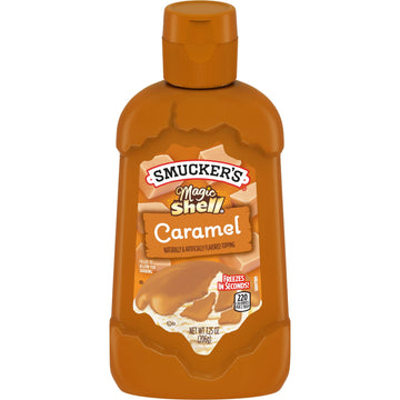 Smucker'S Magic Shell Caramel Flavored Topping, 7.25 Ounces (Pack Of 8)