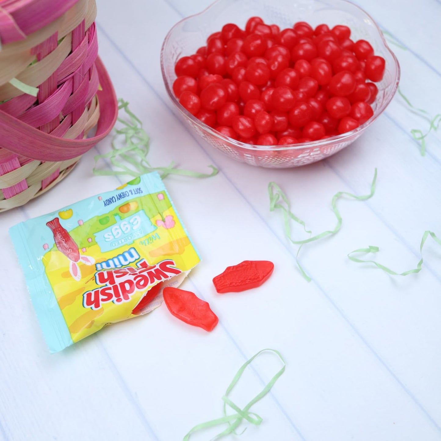 Sweetzo Swedish Fish Easter Candy For Egg Hunts And Basket Stuffers, (Pack Of 2) (Gummies)