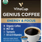 Vitacup Keto Coffee Pods With Mct Oil, Turmeric, Vitamins B & D For Energy In Recyclable K-Cup Compatible Pods