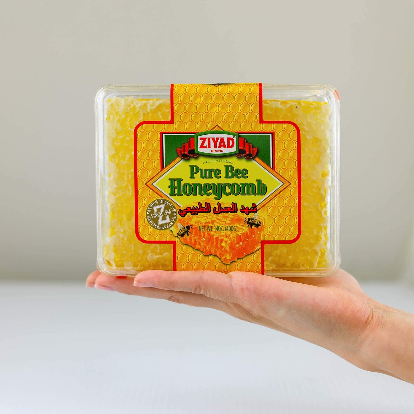 Ziyad Raw All-Natural Honeycomb, 100% Pure Unfiltered Honey Comb, 100% All-Natural, No Additives, No Preservatives, From The Tur