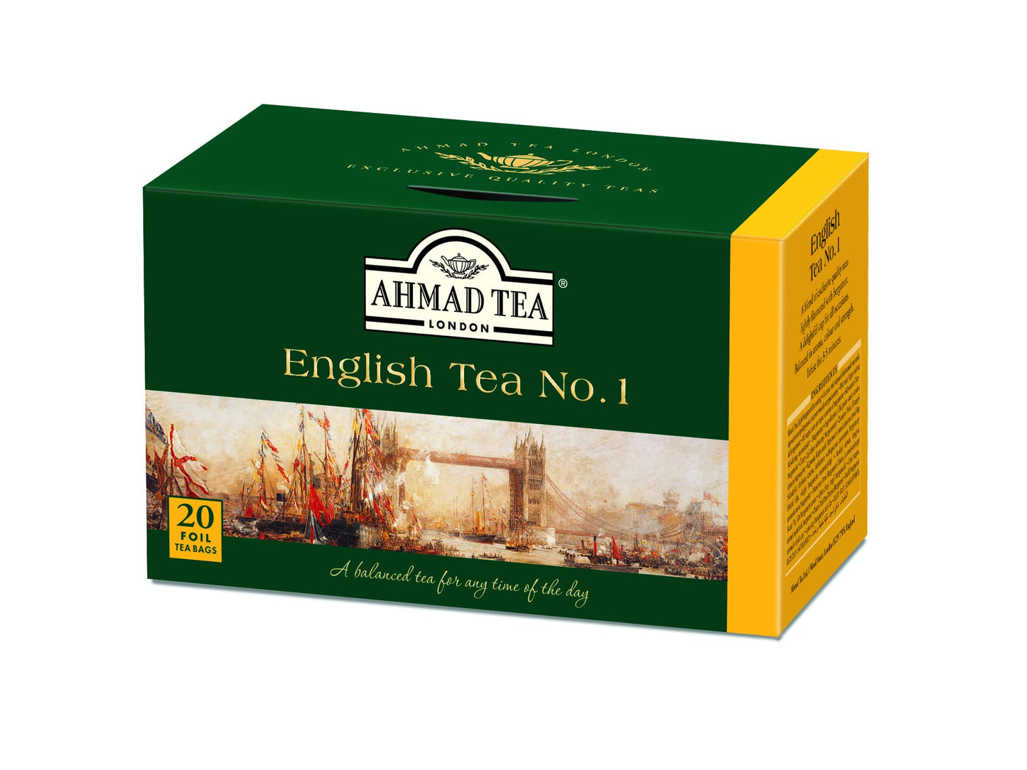 Ahmad Tea English Tea No. 1 Black Tea, 20 Count, Model 616F